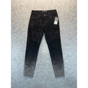 NEW Hudson Jeans Womens Size 27 Nico Super Skinny Ankle Velvet Black Gray